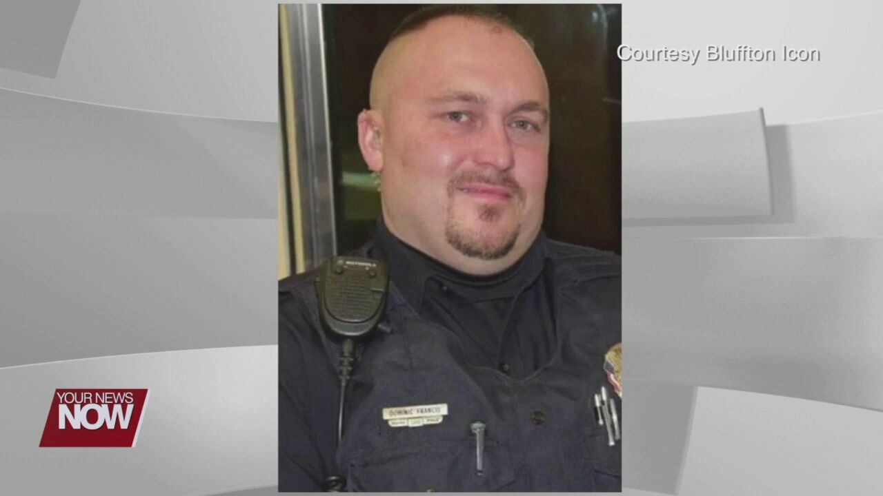 A prayer vigil held for fallen Bluffton Police Officer Dominic Francis